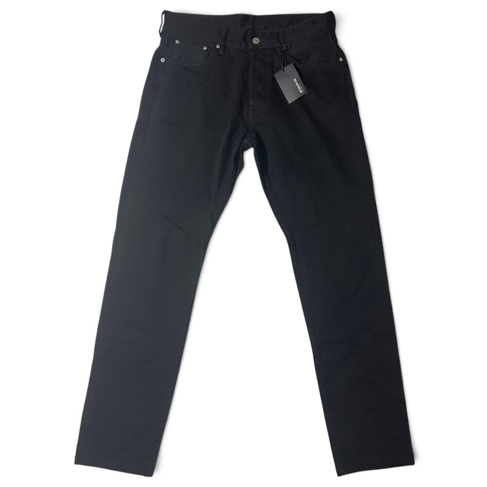 Buck Mason Ford Standard Jean Mens Actual Size 32x33 Black Button Fly B001 NWT